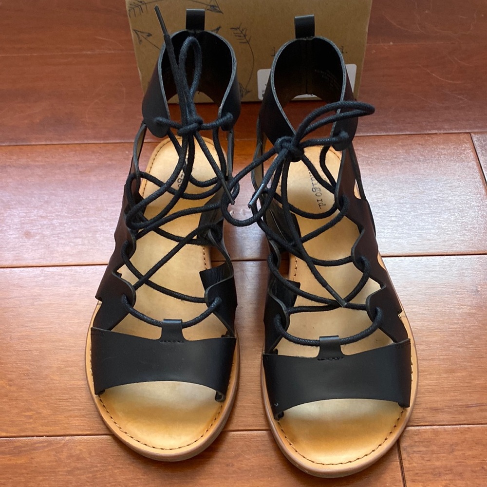 Lace up sandals